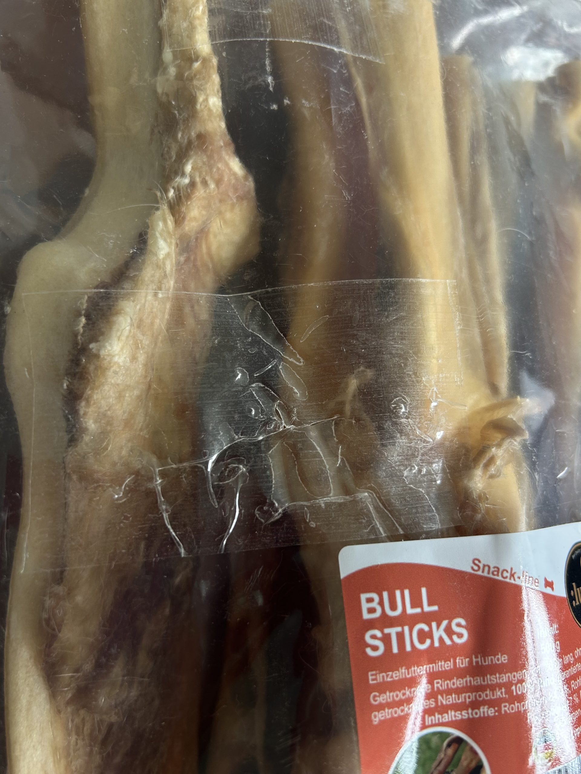 Bull Sticks - suszona skóra wołowa do żucia i oczyszczania zębów dla dużych ras - OPAKOWANIE USZKODZONE W TRANSPORCIE, PRODUKT PEŁNOWARTOŚCIOWY - obrazek 3